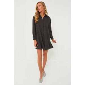 TUCKERNUCK Espresso Dot Crepe Callahan Shirt Dress Size XXL NWT